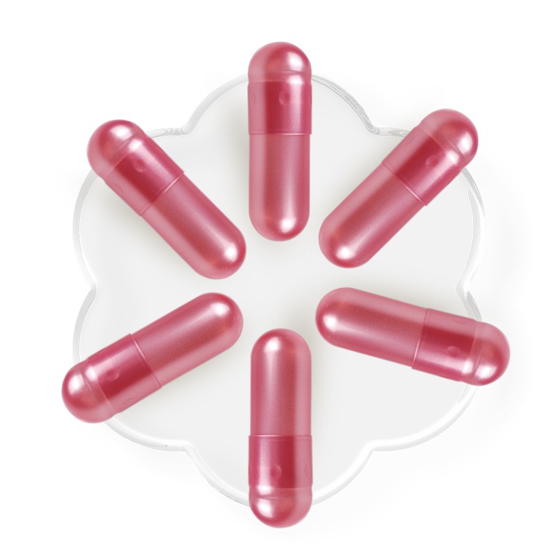 0# Deep Purple-red Gelatin Capsules