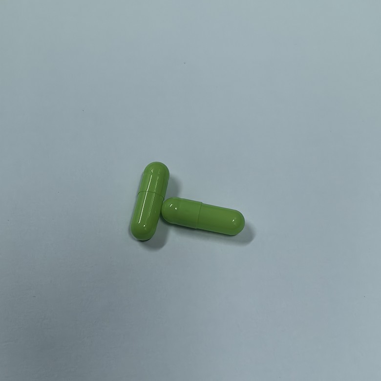 Light Green Gelatin Capsules