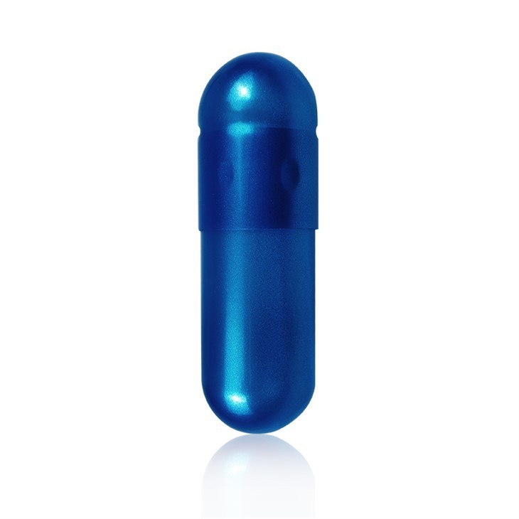 Dark Blue Pearl Gelatin Capsules