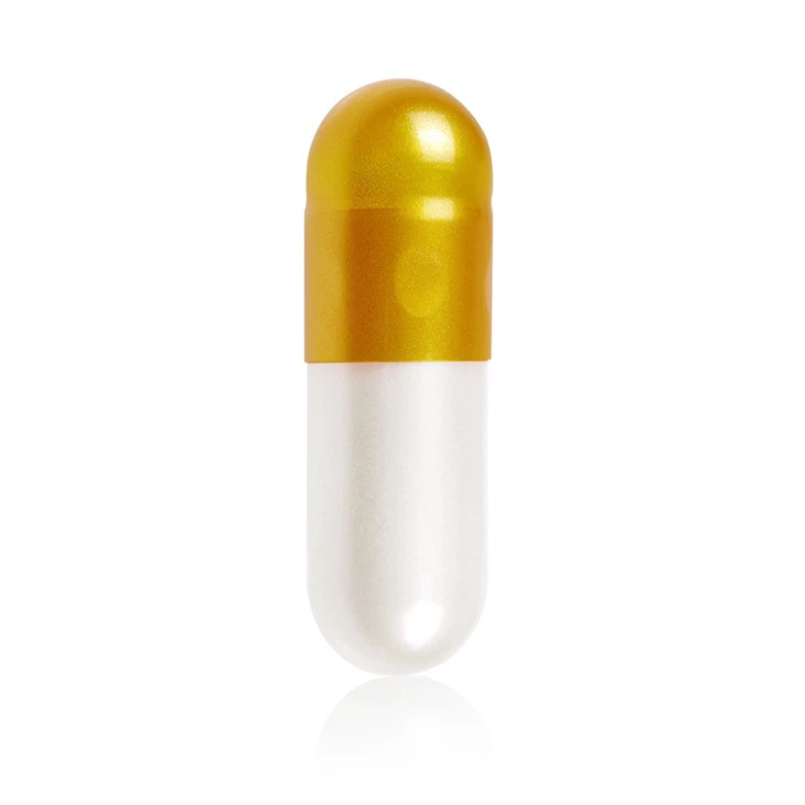 Golden-White Gelatin Capsules