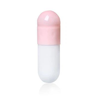 1# Pink White Gelatin Capsules