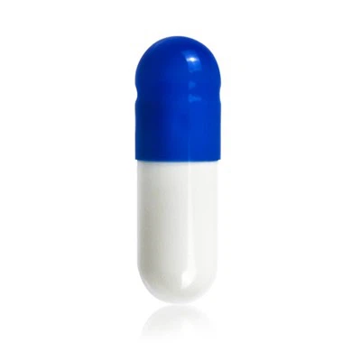 Blue And White Gelatin Capsules