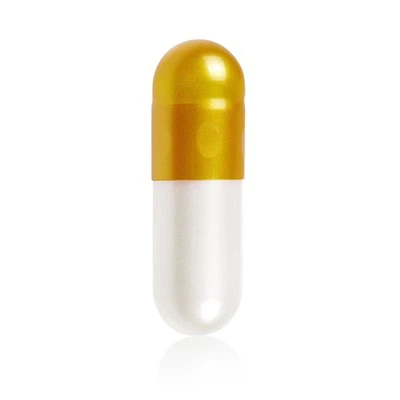 Golden-White Gelatin Capsules