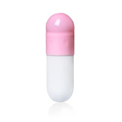 Pink And White Gelatin Capsules