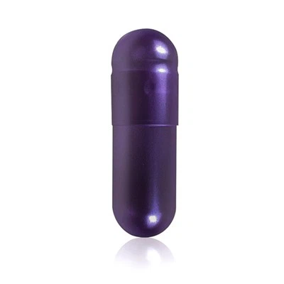 Purple Pearl Gelatin Capsules