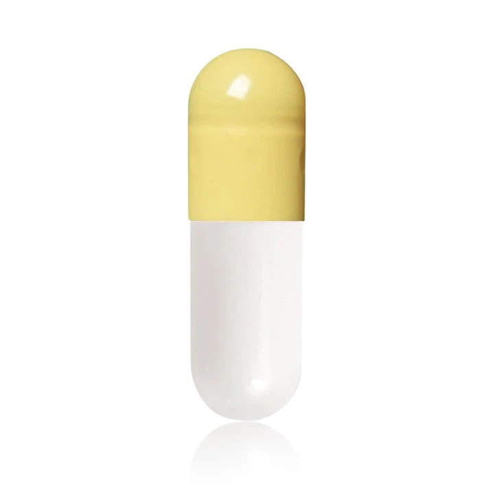 Yellow-Gray Gelatin Capsules