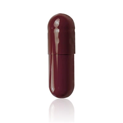 0# Black Purple Gelatin Capsules